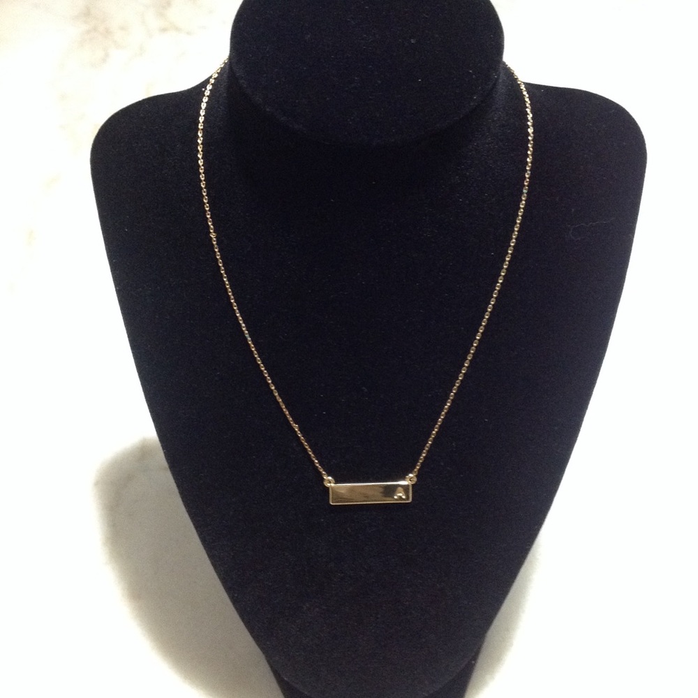 BaubleBar Initial Mini Bar Pendant - Letter "A"